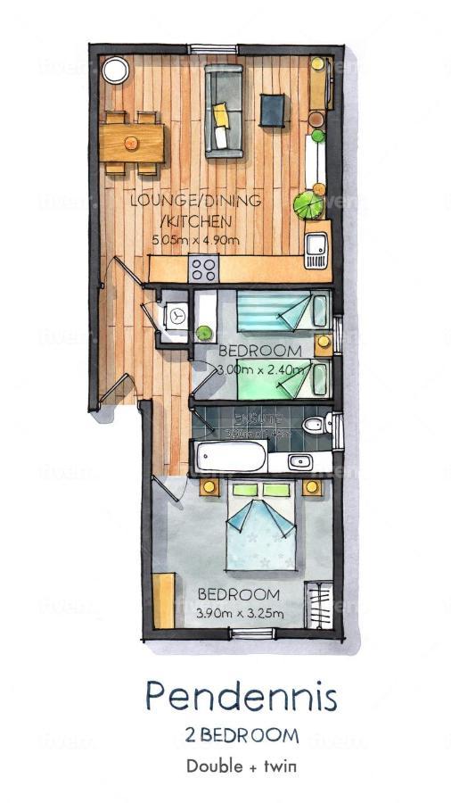Pendennis - Bright Victorian Flat, Sea Views & Close To Beach Φάλμαουθ Εξωτερικό φωτογραφία